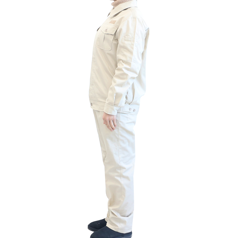 燕舞 BD2EG122001Z2F 夏季长袖涤棉工作服 155-190码(计价单位:套)米色高清大图