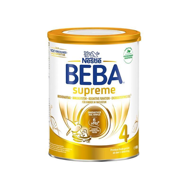 原装进口德国雀巢BEBA贝巴至尊版SUPREME 6种HMO超高端婴幼儿奶粉4段(3-7岁)800g