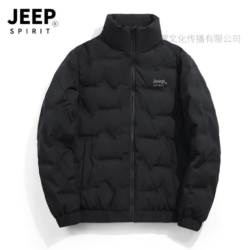 JEEP SPIRIT男士白鸭绒羽绒服弹力宽松大码男装羽绒外套男潮