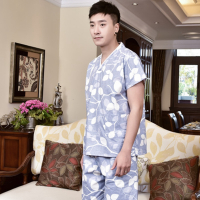 汗蒸服纯棉女款大码浴服情侣桑拿服韩版可爱胸部双层