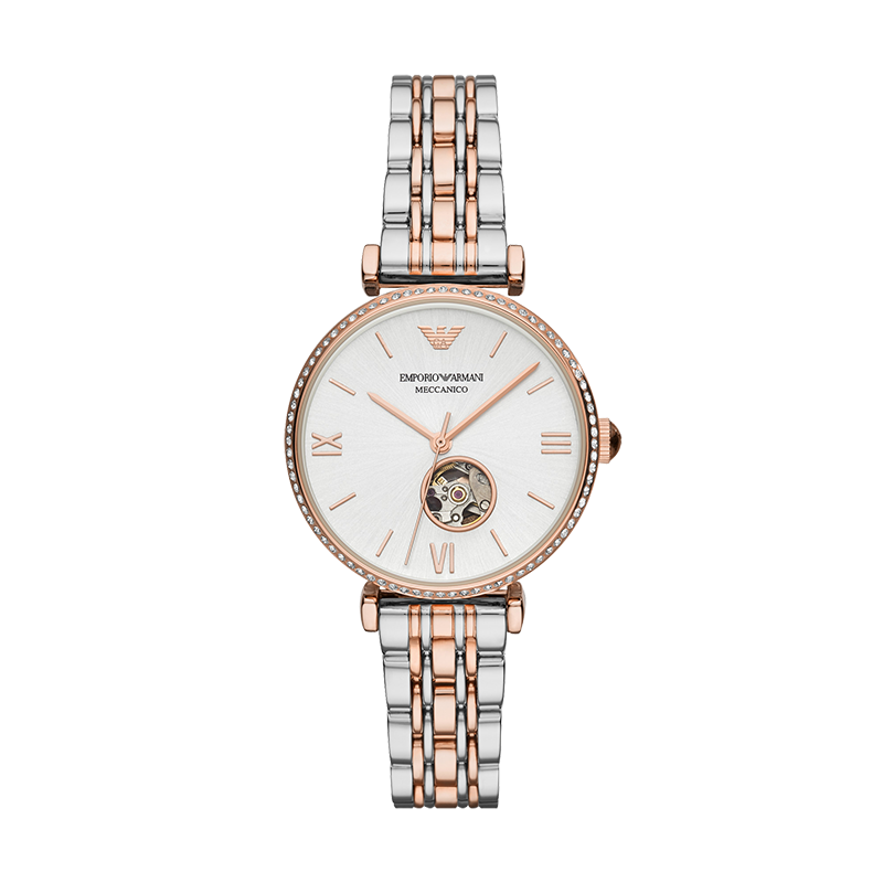 emporio armani阿玛尼满天星手表女款 小众镂空机械表ar60019