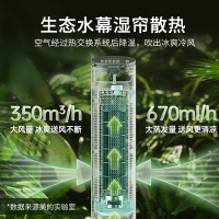美的(Midea)空调扇家用水冷塔扇冷风机冷风扇风扇制冷加湿客厅卧室节能水冷风机AAF10MA 白色
