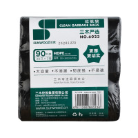 三木 6023 垃圾袋 50*60cm 3卷90只/包 黑色 (计价单位:包)