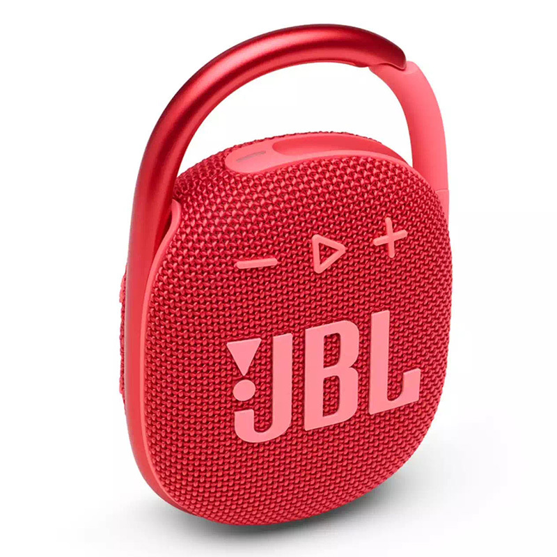 JBL CLIP4 无线音乐盒四代 蓝牙便携音箱+低音炮 户外音箱 迷你音响 IP67防尘防水超长续航 一体卡扣 庆典红