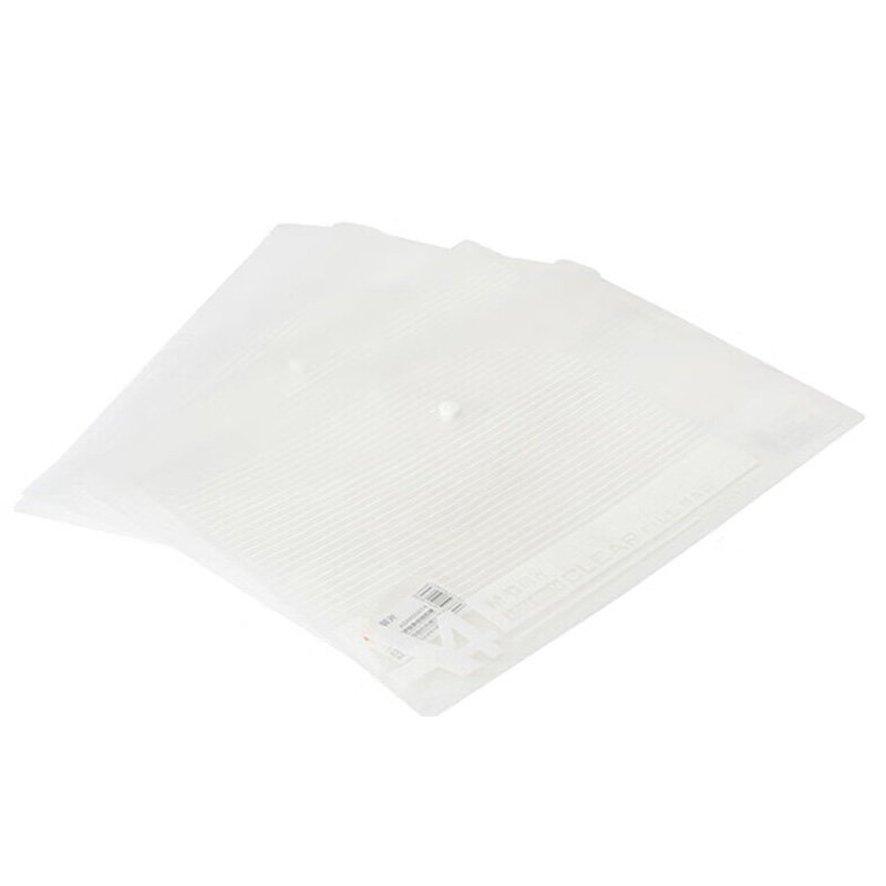 晨光纽扣袋A4*20个装透明色防水耐用整理收纳ADM95074高清大图