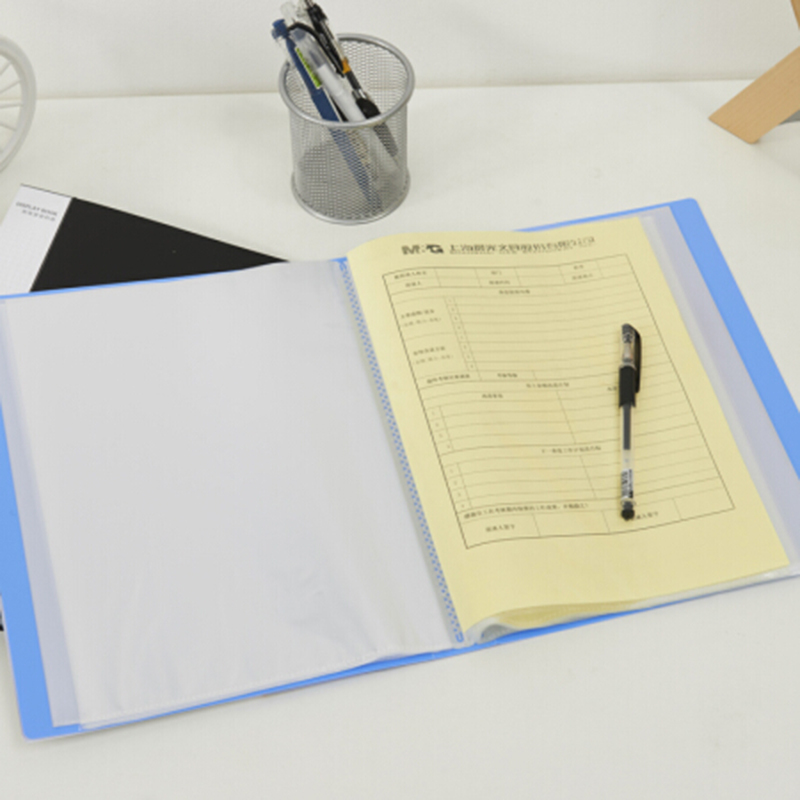 晨光ADM95098 新锐派资料册 文件夹插页夹 办公资料夹 文件夹 资料册多层 单个装 60页 蓝