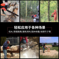 安捷顺汽油锯家用户外多功能伐木锯伐木油剧伐树机手锯切割机野外大功率电锯木工锯锯树斧 5900C(进口链条1根+机油1瓶)