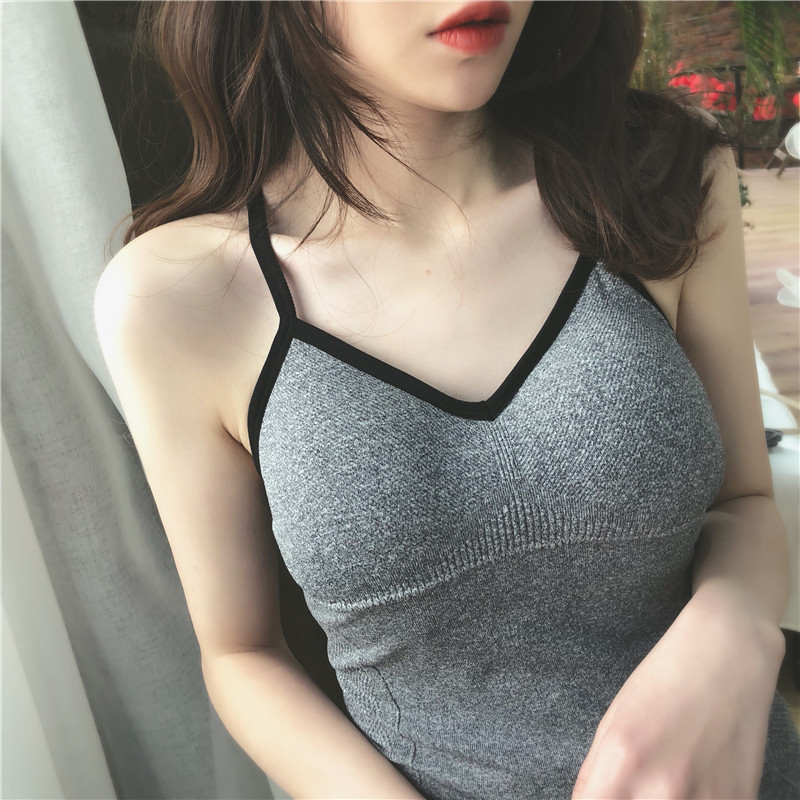 女装美背吊带后背交叉上衣网红学生内衣女文胸打底抹胸小背心