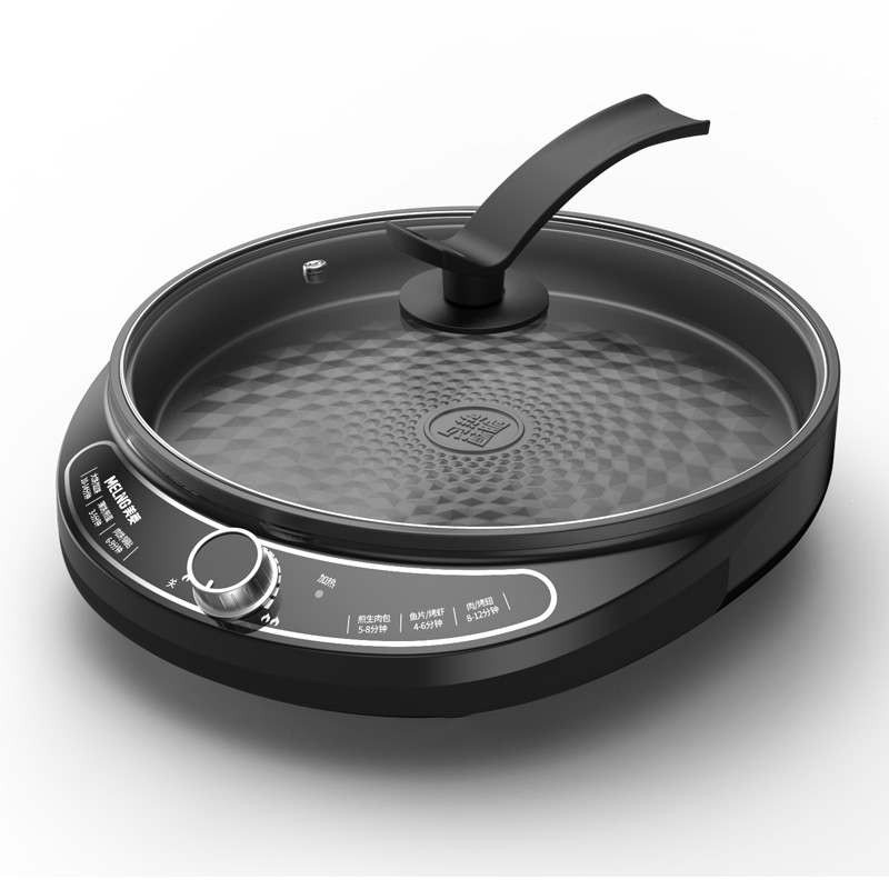 美菱meling电饼铛家用加深加大饼锅称大号煎烤机多功能调温烙饼锅电