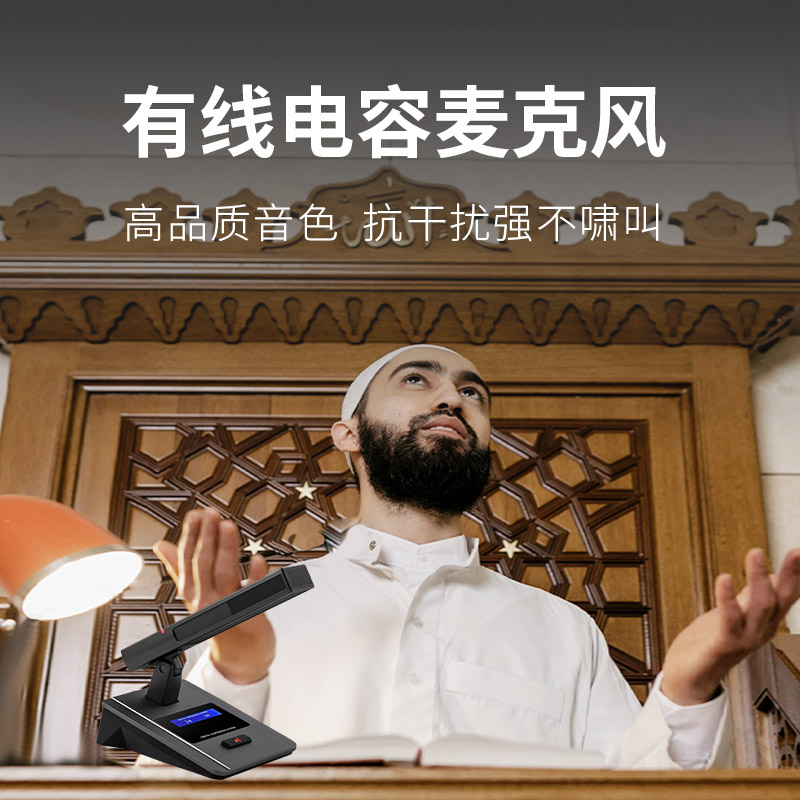 润普Runpu 会议音频扩声系统 专业有线电容麦克风会议话筒 会议演讲主持鹅颈麦RP-S-DYX512高清大图
