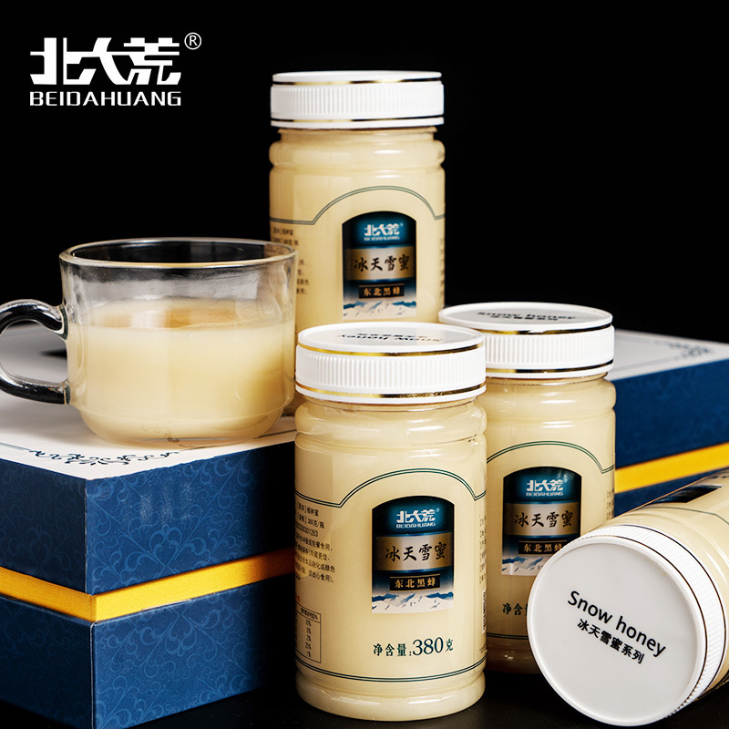 北大荒 东北黑蜂 椴树冰天雪蜜礼盒 纯蜂蜜1520g 礼盒 礼品团购