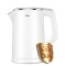 美的（Midea）电水壶HJ1522 1.5L 304不锈钢家用烧水壶双层防烫一体式无缝 电热水壶 不锈