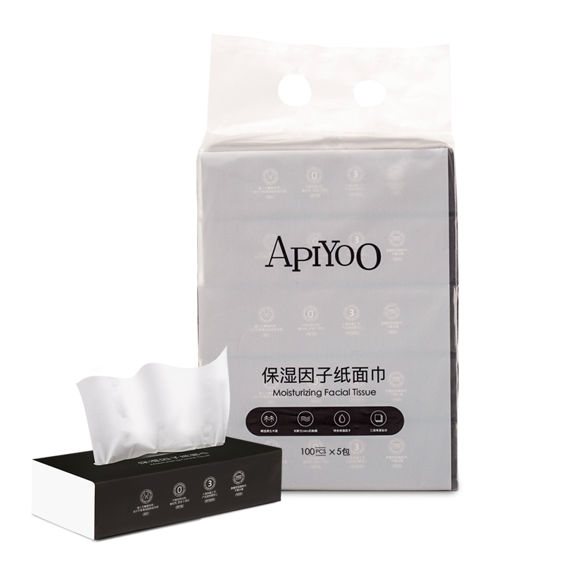 ApiYoo艾优保湿因子纸面巾 100抽/包 单包装(线上)