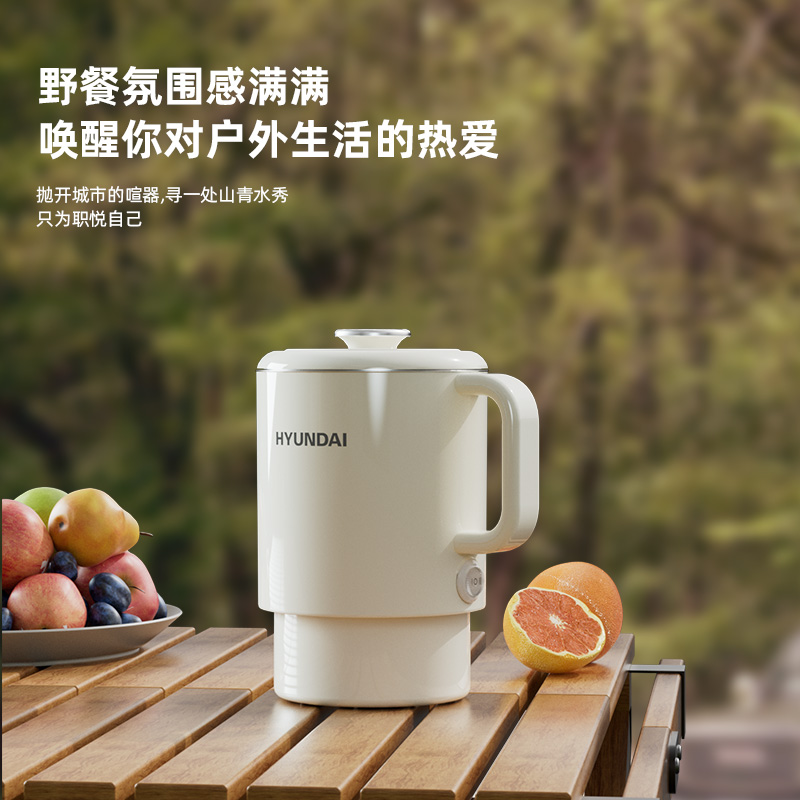HYUNDAI(韩国现代)便携式电热水壶 APL-0601 0.6L高清大图