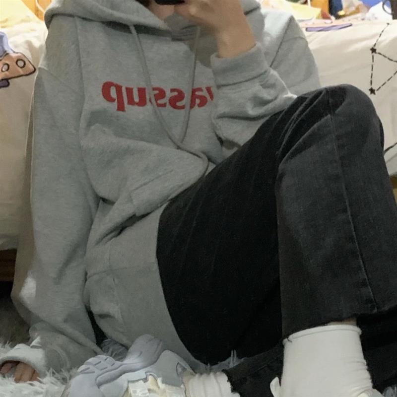 新款wassup 重磅全棉基础款五色连帽卫衣加绒毛圈男女情侣款