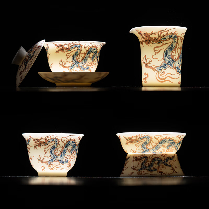 苏氏陶瓷/SUSHI CERAMICS J0984 祥龙功夫茶具套装 (单位:套)高清大图