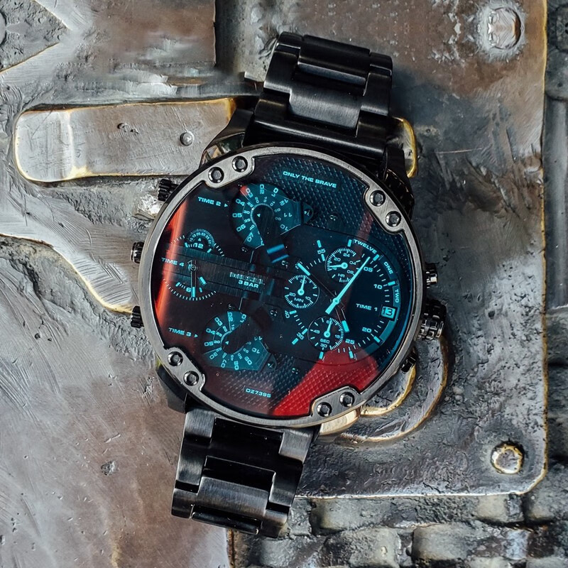 diesel迪赛手表潮流钢带明星同款腕表石英表送男友礼物dz7395