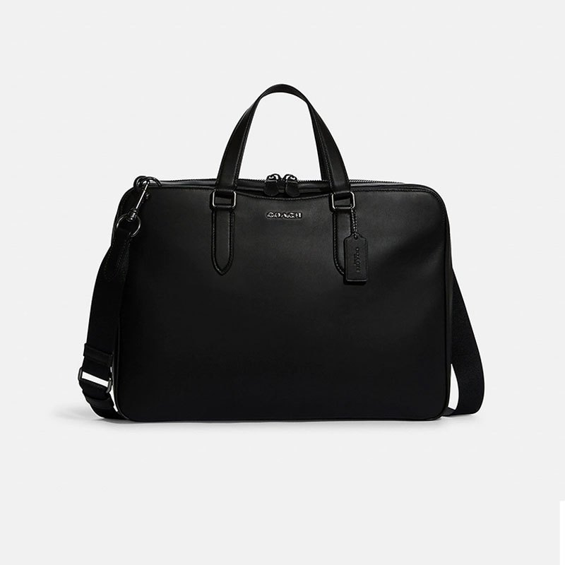 蔻驰(coach)男包 奢侈品 新款graham系列 精致小牛皮经典徽标印花公文