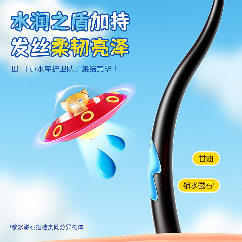 青蛙王子儿童萌趣哥莫拉柔护洗发露(多柚葡萄)500ml