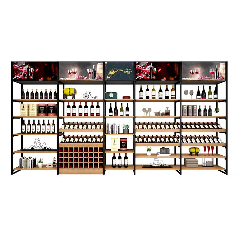 森美人红酒架展示架货架酒架置物架展柜陈列柜货柜展架陈列架子高清大图