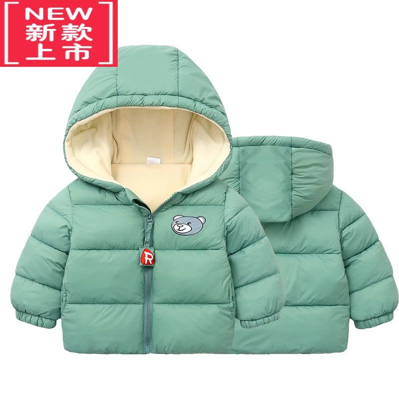 可莉允[加绒加厚]中小儿童羽绒棉服男女童棉衣袄0-6岁1婴幼儿宝宝外套图片