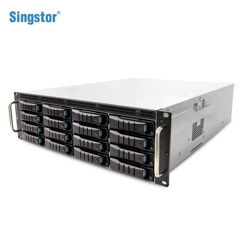 鑫云(Singstor)SS300P-16R真人秀制作磁盘阵列 4K剪辑光纤NAS中央共享存储 裸机+128TB