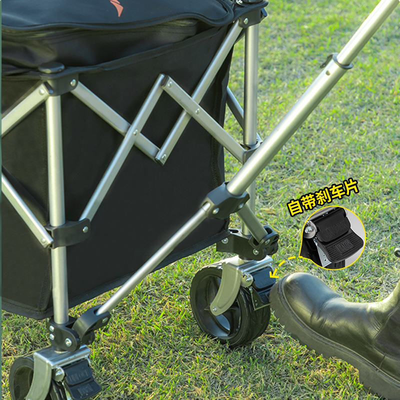 何大屋 简约聚拢 露营手推车 HDW1614高清大图