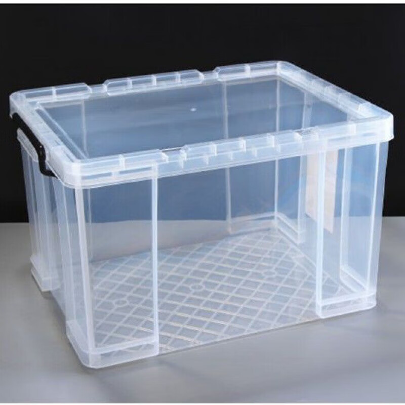 海客艺佳 透明收纳箱塑料周转箱 40L 43.5*29*25cm高清大图