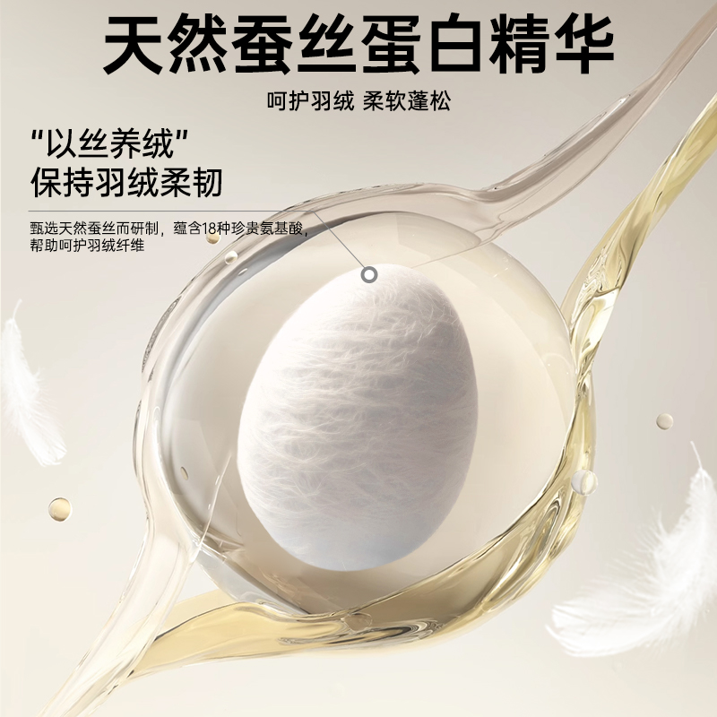 立白小白白羽绒服专用洗衣液500g温和配方呵护羽绒不伤衣柔软蓬松除菌除螨高清大图