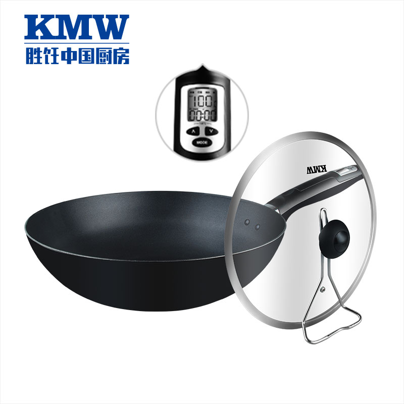 KMW 守望者智能炒锅 GPOT-ZN-LH3020001 智无烟健康炒锅不生锈防油烟 防焦糊 不粘锅炒锅 可定时锅具高清大图