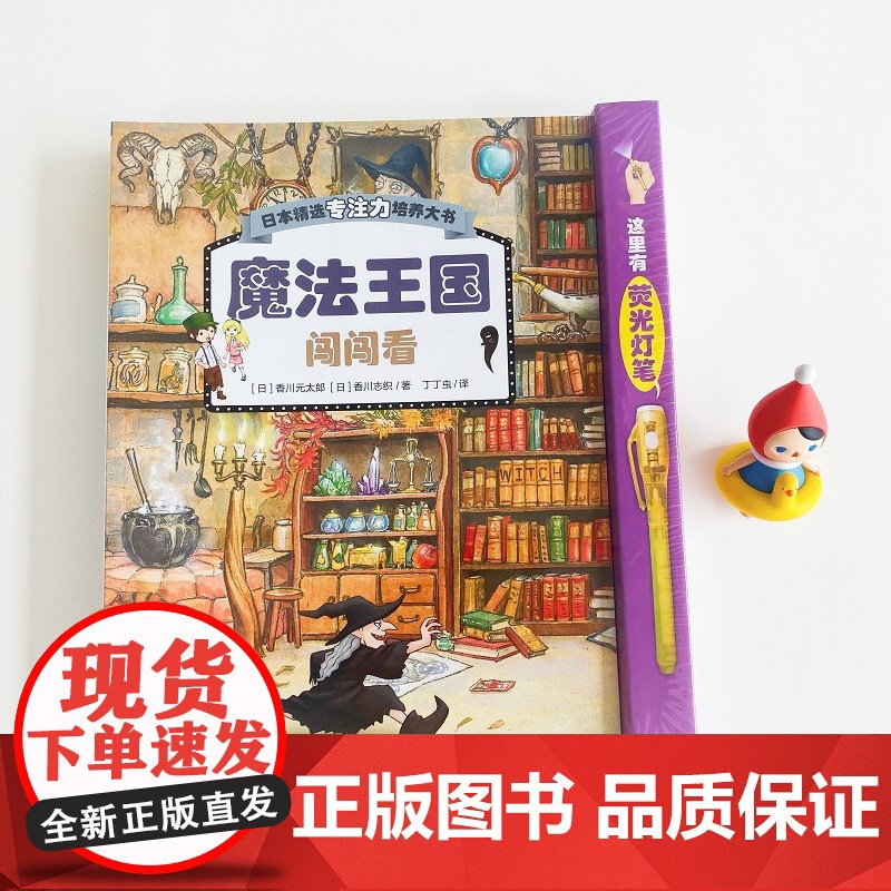 日本精选专注力培养大书1-2辑共6册图画书3-4-5-6-7-8岁课外书亲子共读互动游戏思维训练魔法王国闯闯看神奇小镇帮高清大图
