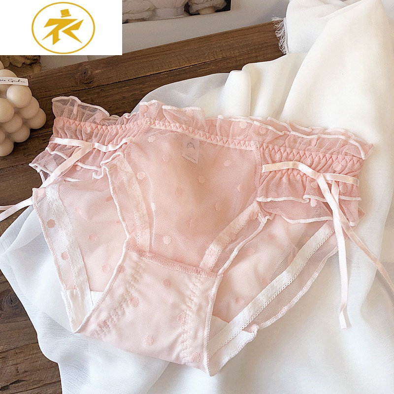 ideamini6免1粉色控甜美性感蕾丝舒适少女仙女内裤底裤