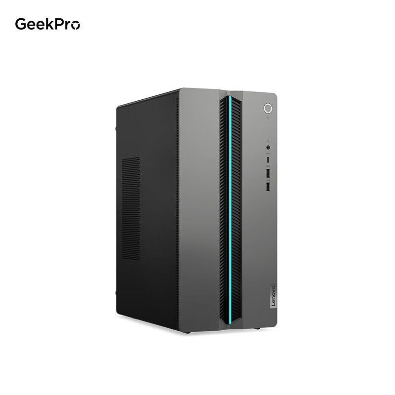 联想(Lenovo)GeekPro设计师游戏台式电脑整机 定制(酷睿U7-255HX RTX3050 6GB显卡 24G DDR5 1TB SSD)配27英寸显示器高清大图