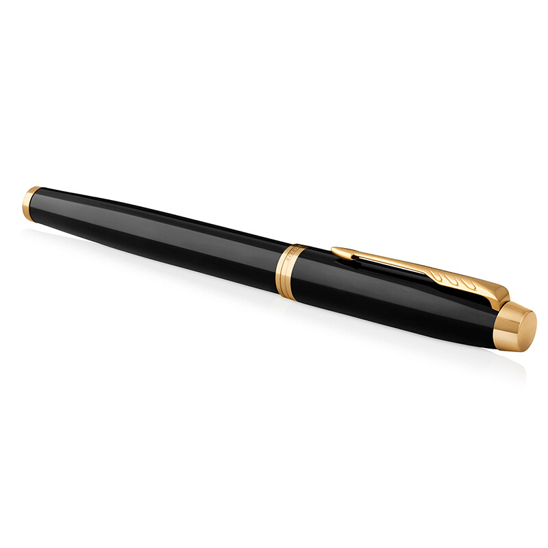 派克(PARKER) IM系列 纯黑丽雅金夹墨水笔0.5mm笔尖