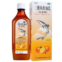 星鲨 三维鱼肝油乳 500g (儿童用)用于预防和治疗因儿童维生素A及D、C缺乏所引起的各种疾病如夜盲症眼干燥症