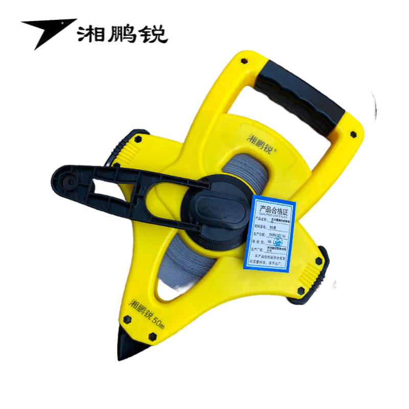 湘鹏锐 尼龙覆膜绝缘钢卷尺 50米 把高清大图