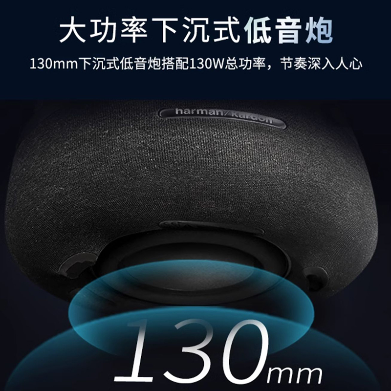 哈曼卡顿 音乐琉璃四代4代 360°环绕立体声 菱形氛围灯效 桌面蓝牙音箱 Aura Studio4[成毅款]高清大图