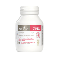 2瓶|Bio Island佰澳朗德 婴幼儿宝宝儿童补锌咀嚼片 120粒/瓶(1-3岁)