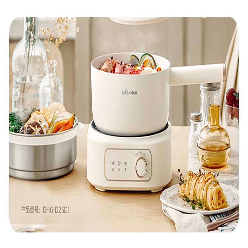 小熊(bear) 多功能一锅多用分体式电煮锅电火锅 DHG-D25D1 白色