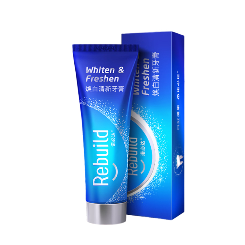 诺必达 焕白清新牙膏 去渍抑制口臭抗敏感成人牙膏 1支装100g(计价单位:件)