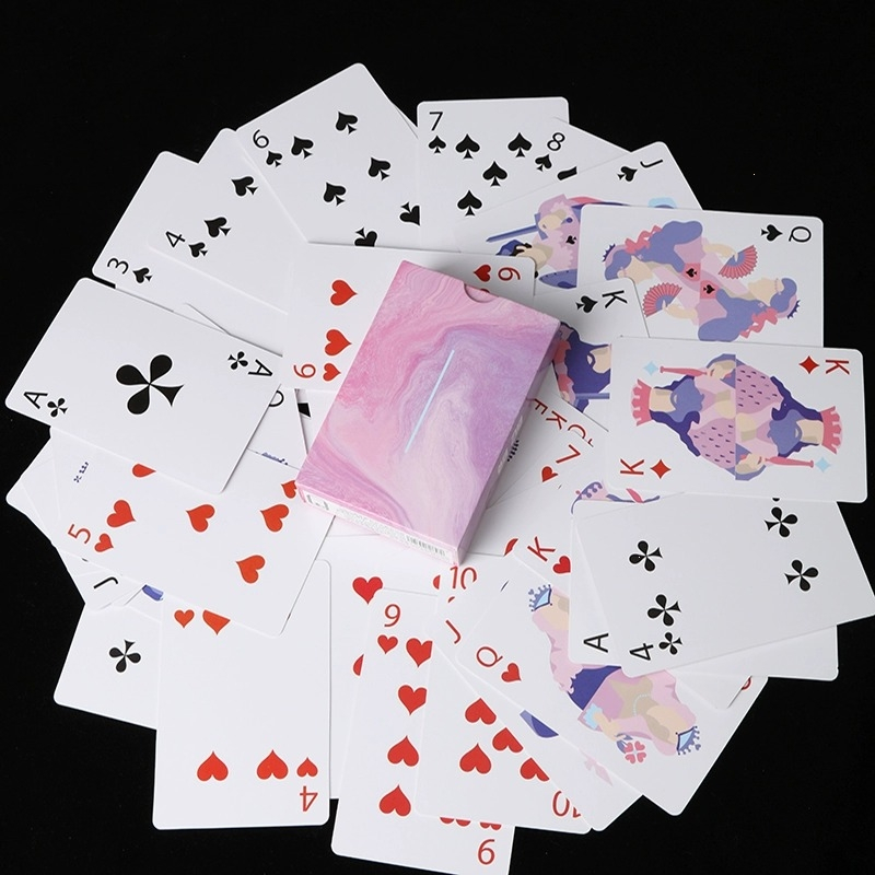 高颜值扑克牌闪电客花切创意桥牌精品送礼斗地主收藏完美开扇扑克纸牌