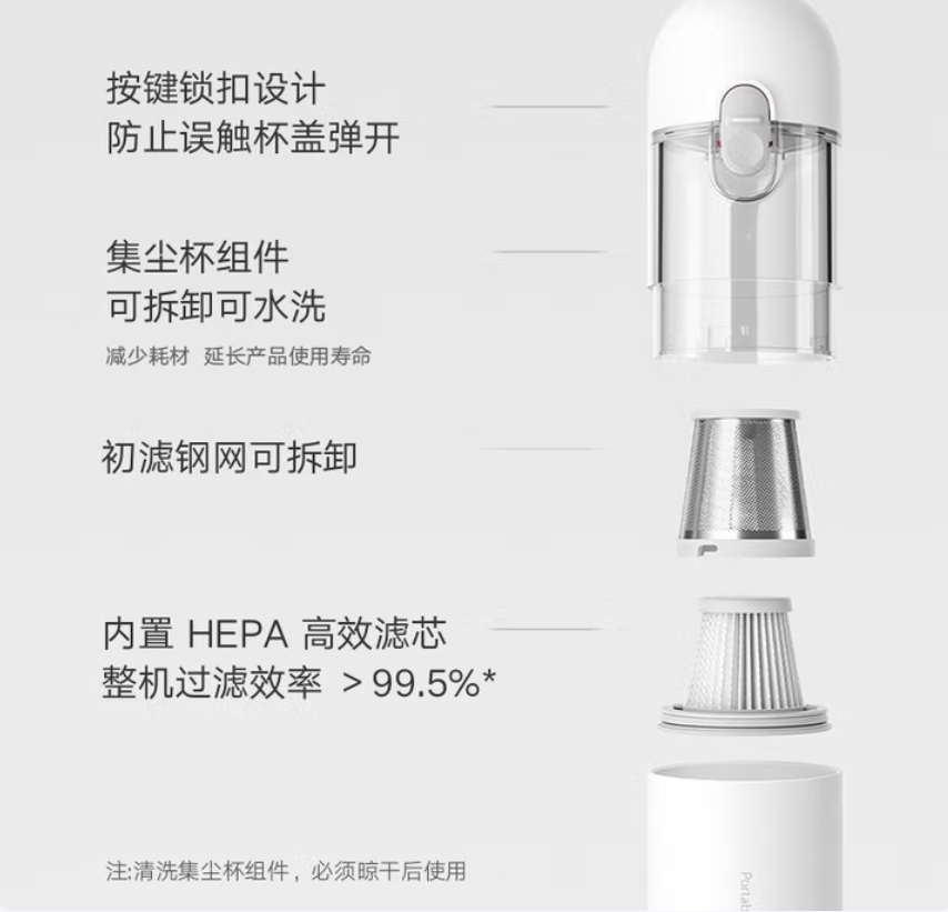 米家 小米无线吸尘器SSXCQ01XY高清大图