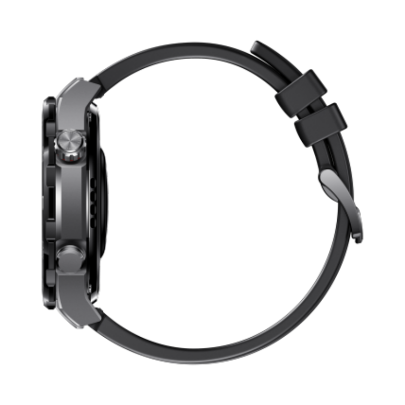 华为(HUAWEI) WATCH Ultimate 手表黑色非晶锆表壳 黑色丁腈橡胶表带高清大图