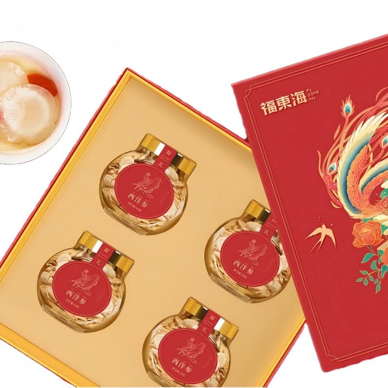 福东海 180克(45克*4)西洋参(1.0-1.2)扁鼓盒装高清大图