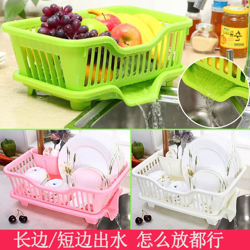 厨房沥水架碗碟架塑料家用置物架碗柜筷子餐具收纳盒收纳架收纳层架 三维工匠高清大图