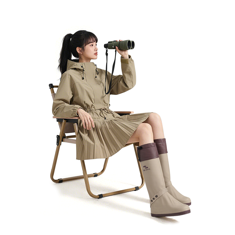 正雨登山防水鞋套防滑加厚耐磨下雨天雨靴便携赶海雨鞋套脚套9036高清大图