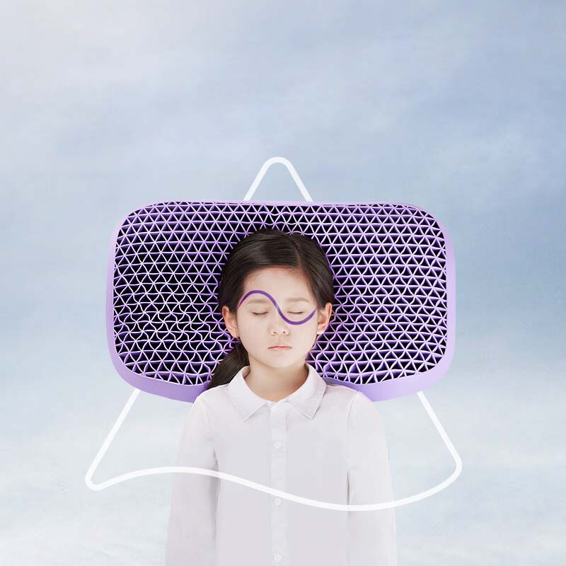 翼眠 深度睡眠格子枕头芯无压枕枕芯少年枕7-15岁适用