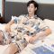 男士睡衣短袖薄款仿冰丝春夏季薄款夏天卡通可爱学生家居服套装莎丞