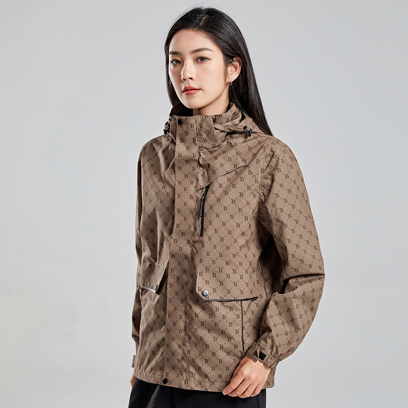 健卡侬 冲锋衣 J147 女款B卡其 XL