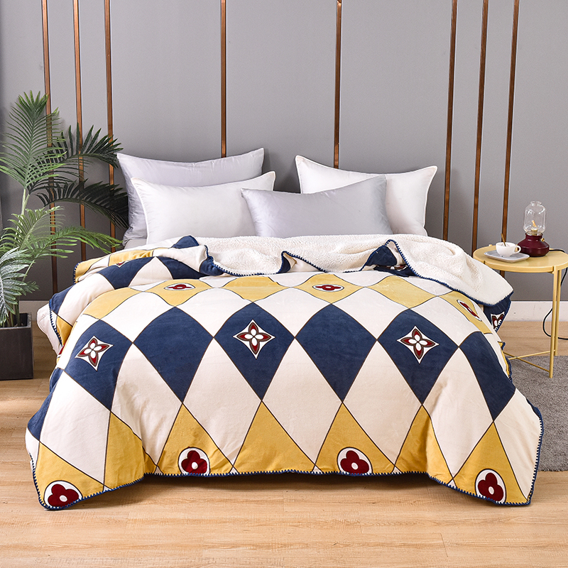 皇寑世家 杉.杉 双层针织工艺毯 错位时空SS-M1018 180*220cm